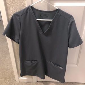 Figs charcoal 2 pocket scrub top